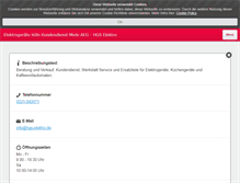 Tablet Screenshot of hgs-elektro.de